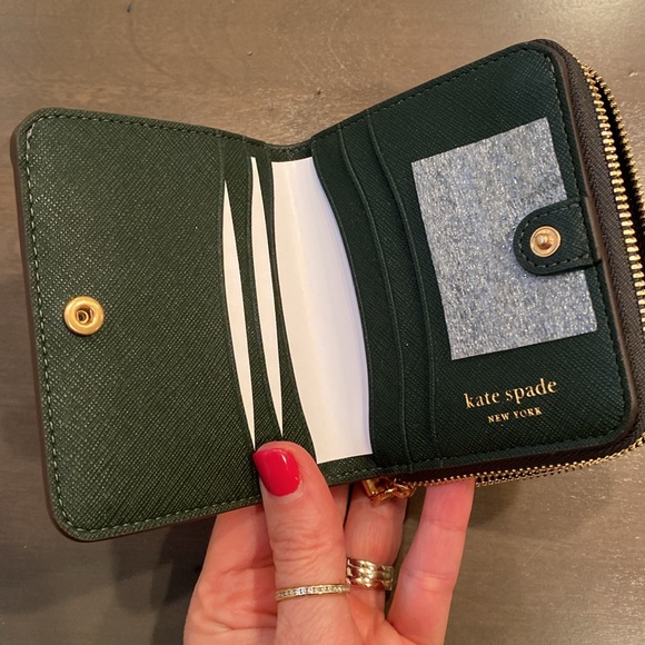 Kate spade Morgan Leopard Small Compact Wallet - Picture 5 of 6